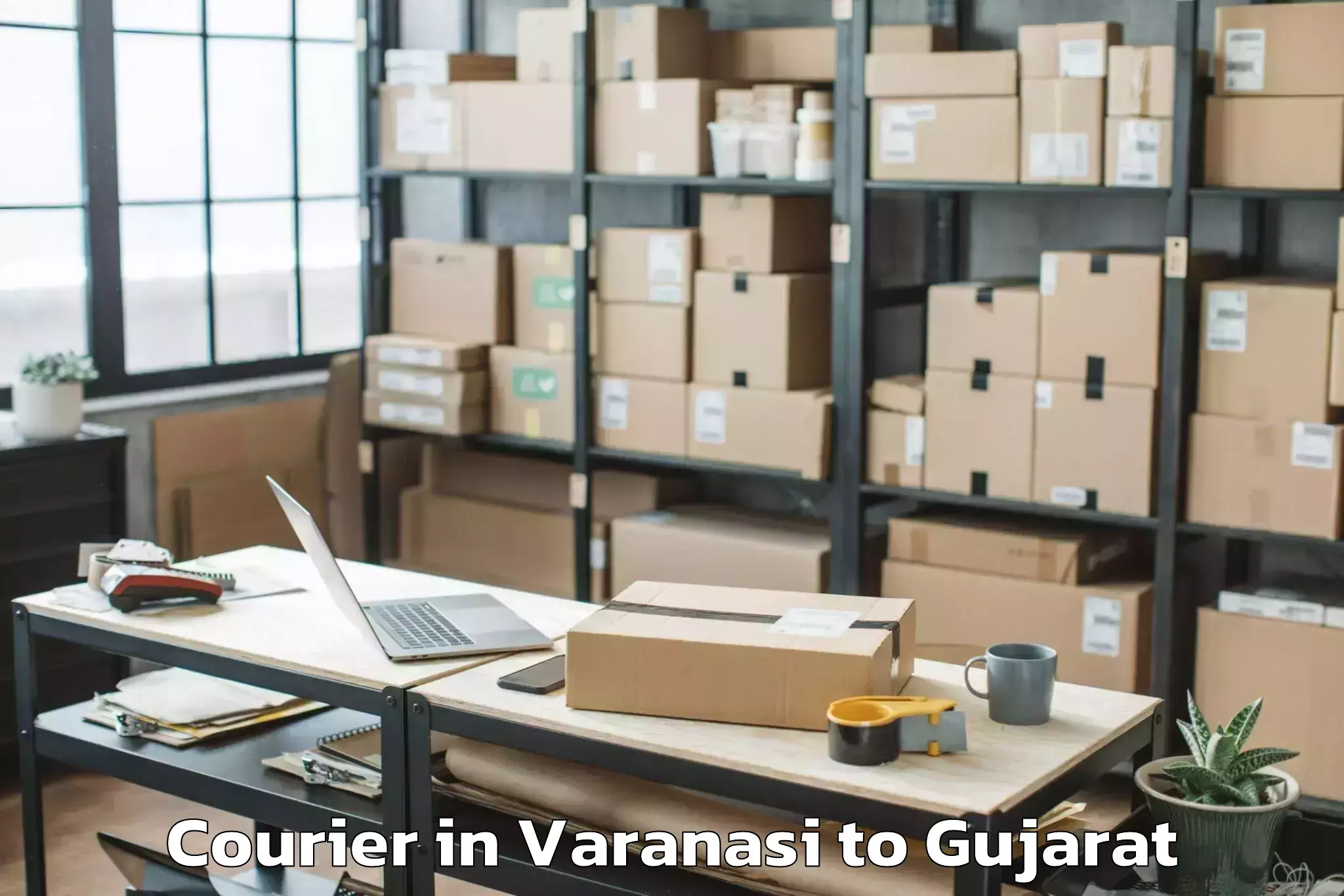 Book Your Varanasi to Netrang Courier Today